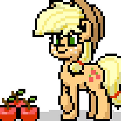 PonyTown My Little Pony AppleJack 3D picture no MMU
