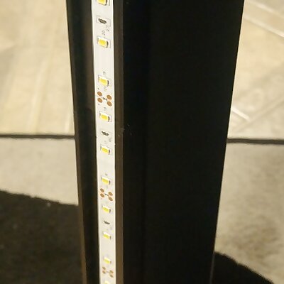 LED Light Strip Corner MountBracket with Diffuser