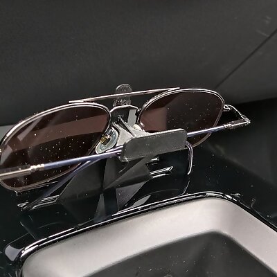 Car glasses holder for credit card slots
