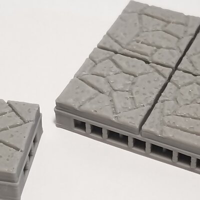 Polygonal Masonry Dungeon Tiles  OpenLOCK Compatible