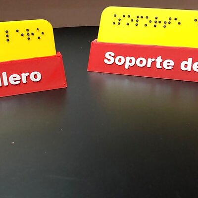 Carteles Braille Braille signs