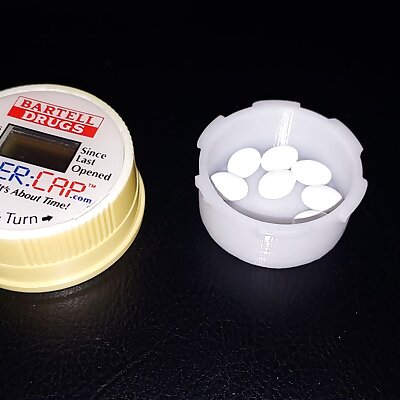 Minimal Pill bottle for timer cap