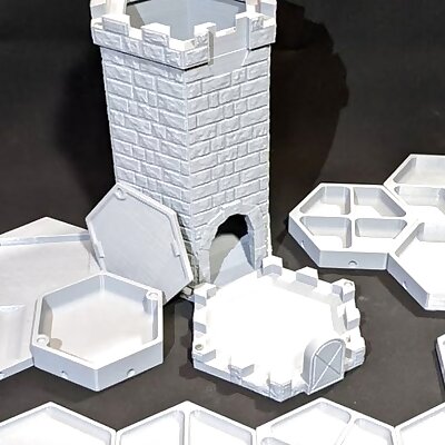 Dice Tower Vault  Store Game Trays Dice and Coaster While Not in Use