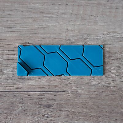 Hexagon pattern LCD screen cover for Prusa I3 MK3SS