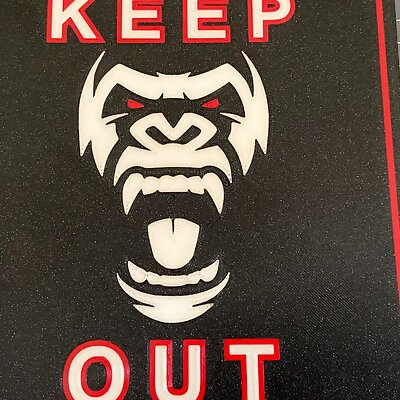 GorillaKeep Out Sign MMU