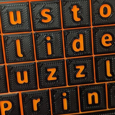 Customizable Slider Puzzle Generator PrintInPlace