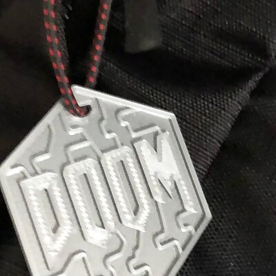 DOOM Logo Hanger Keychain