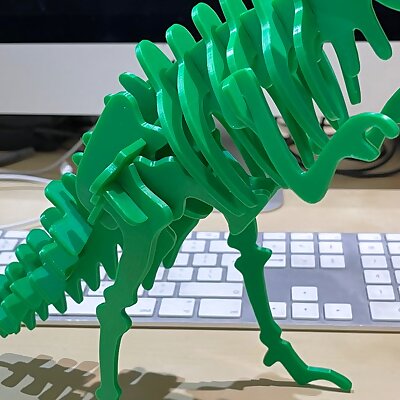 T Rex dinosaur skeleton model