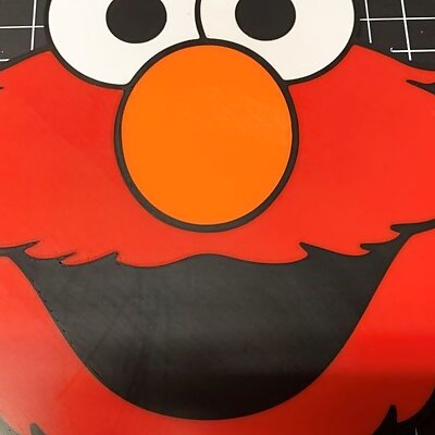Elmo Face Sesame Street MMU Multi Material