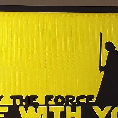 Star Wars Force Be With You Silhouette