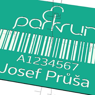 Parkrun Barcode Card