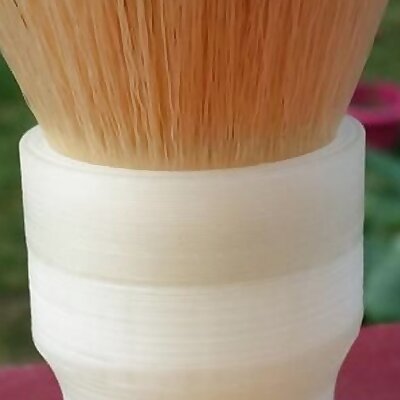 Solid grip shave brush