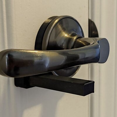 Lever door handle lock