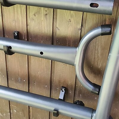 Hammock frame storage wall hooks