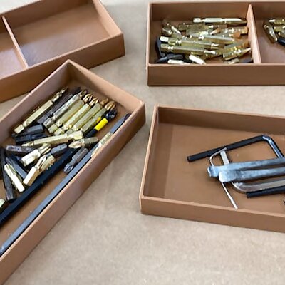 Stackable tool storage trays