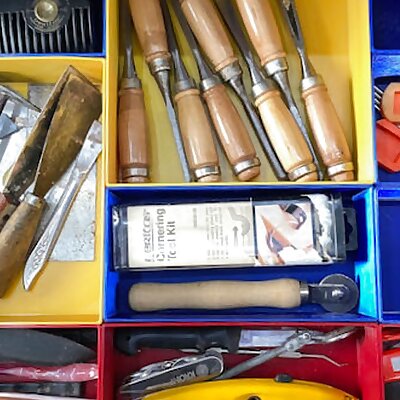 Tool draw organisation bins