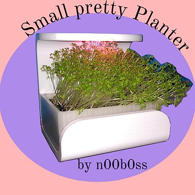 Small Planter with LED Light