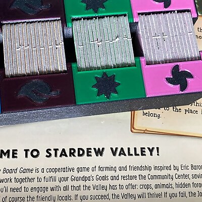 Stardew Valley Board Game Insert Multi Color Forgeable Cards