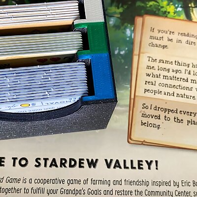 Stardew Valley Board Game Insert Multi Color Jojo  Animal  Building card holder