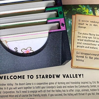 Stardew Valley Board Game Insert Multi Color Season Cards