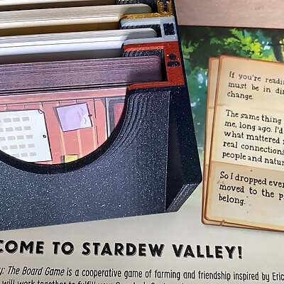 Stardew Valley Board Game Insert Multi Color Villager Mail Map and Level Card Holder