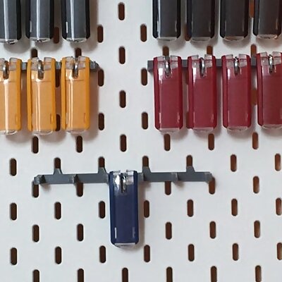 Durable KeyClipHalter für Ikea Skadis