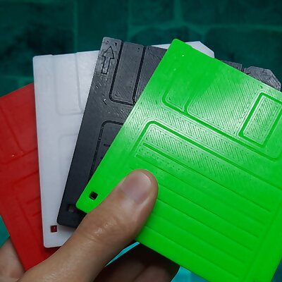 Floppy Disk Micro SD Card Holder