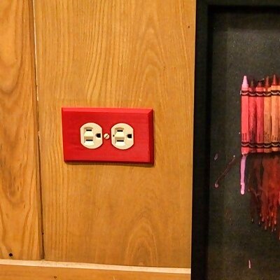 Man Cave Outlet Plate  WALLY  Wall Plate Customizer