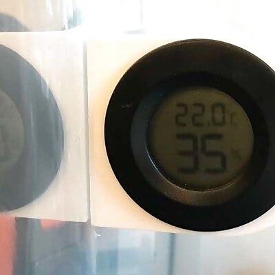 Humidity  temperature meter holder for IKEA SAMLA