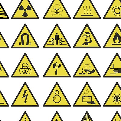 ISO 7010 Warning Symbol Collection