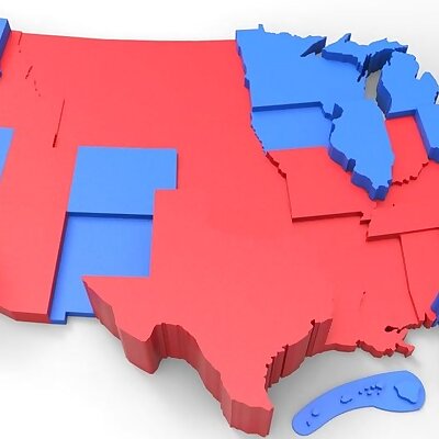 Customizable USA Electoral College Map