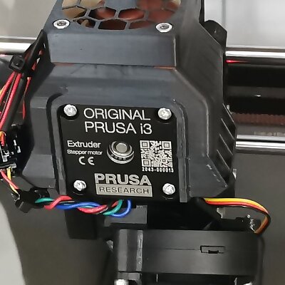 Prusa i3 MK3S Extruder Stepper Cooler Addon for 40x40 Fan and PC4M10 Connector