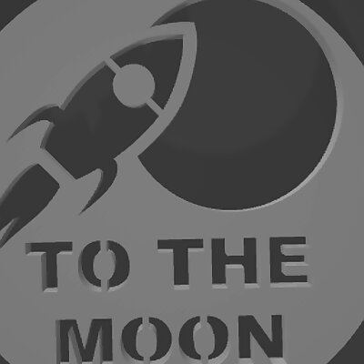 To The Moon Keychain