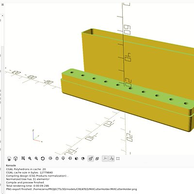 Parametric Milling Cutter Storage Box