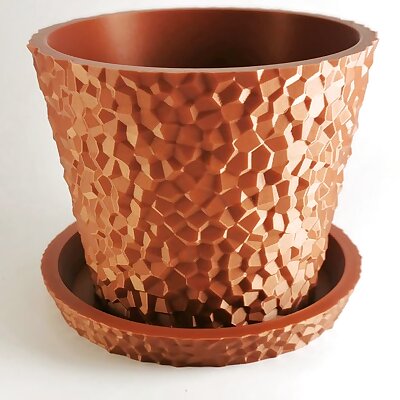 Pyrite Flowerpot with Tray