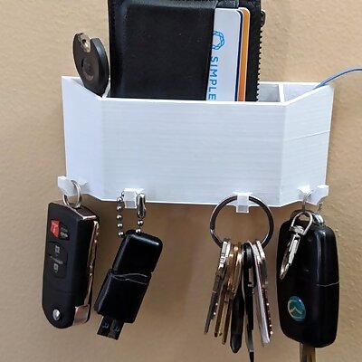 Wallet and Keys Wall Caddy No Coins Remix