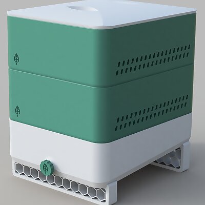 Small fullyprintable modular Vermicomposter
