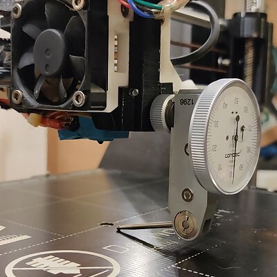Simpel dial indicator mount for Prusa MK3s