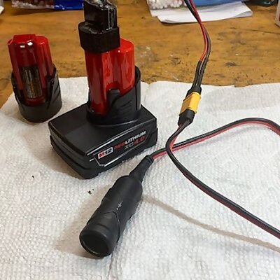 Milwaukee 12V battery tap plug