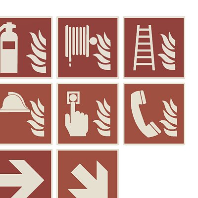 ISO 7010 Fire Symbol Collection