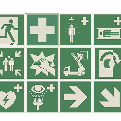 ISO 7010 Emergency Symbol Collection