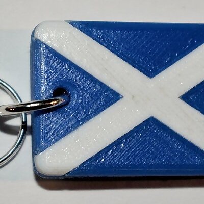 Scottish Flag St Andrew Keyfob