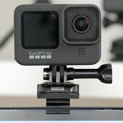 GoPro webcam clip mount for LG monitor