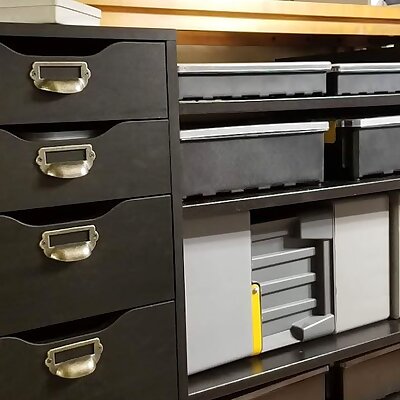 Ikea ALEX organizer with shelves for storage boxes