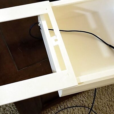 Undermount Desk Drawer for CR10 Size Printer With STEP File