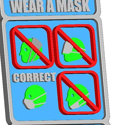 How to Wear A Mask Sign