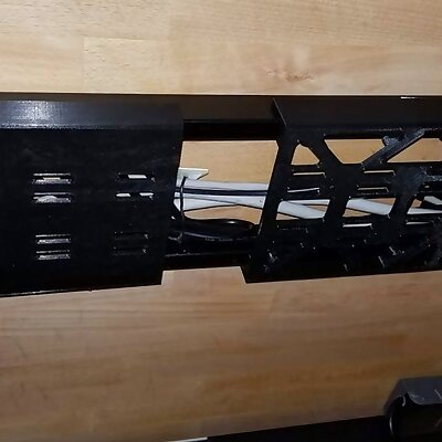 Cable Management Tray for Uplift 900 Adjustable Desk Legs  with STEP file