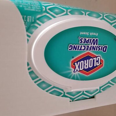 Clorox Wipes Holder  Wall Mount  With STEP file