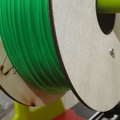 Simple place on ground filament spool holder