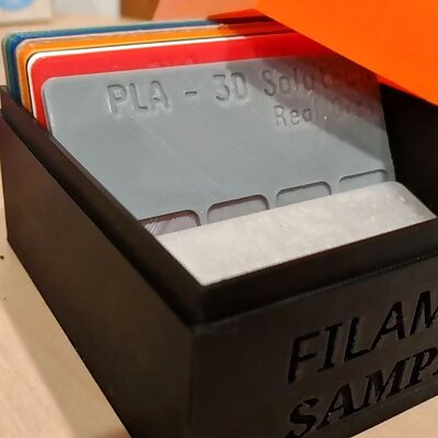 Filament Sample Card Box